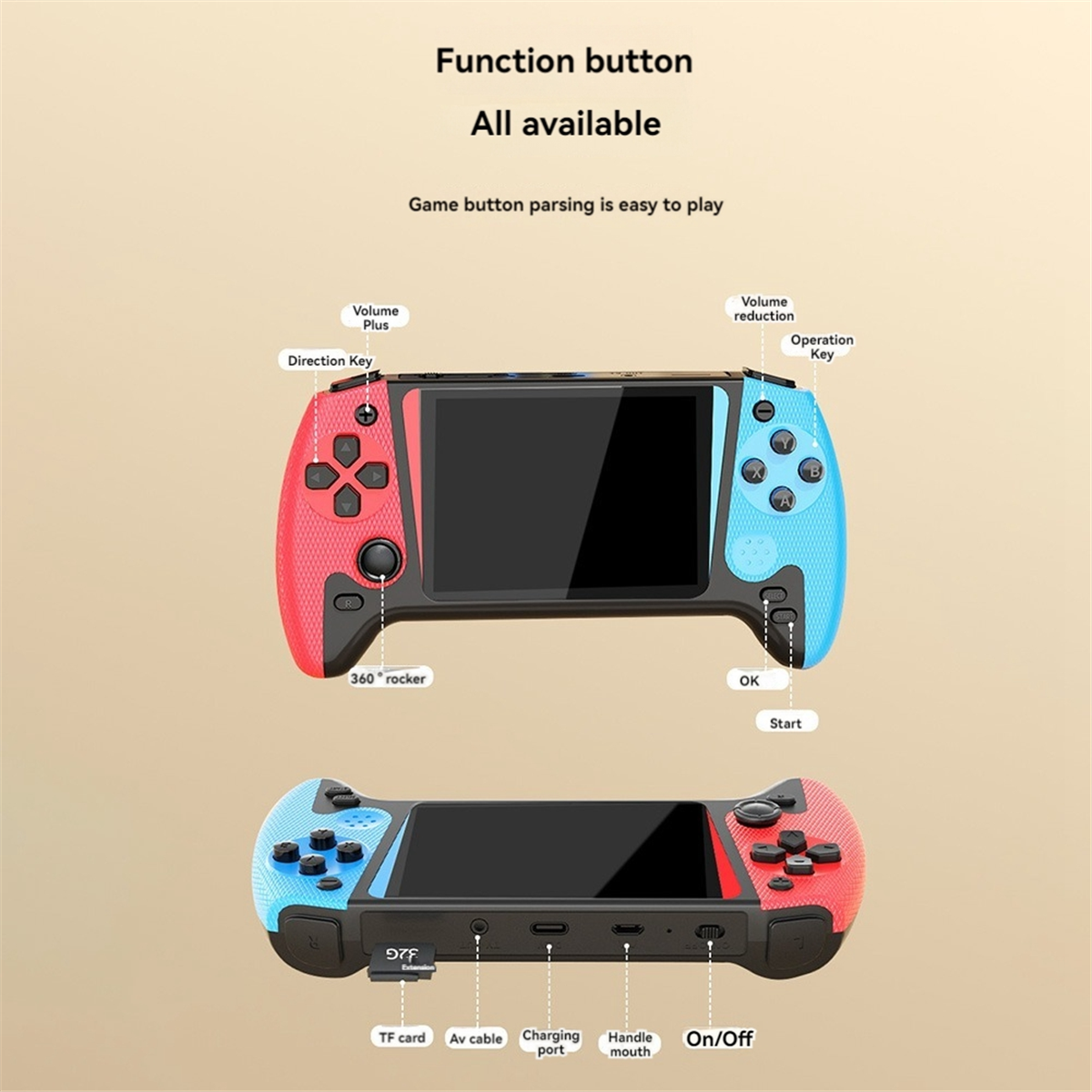 Gaming Console 6 Year Old - Practical Handheld Video Game Console 500