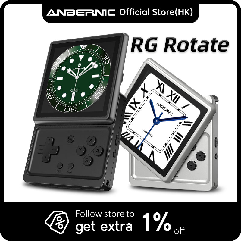 Gaming Console Handheld Android - Anbernic RG Rotate Retro Handheld Game