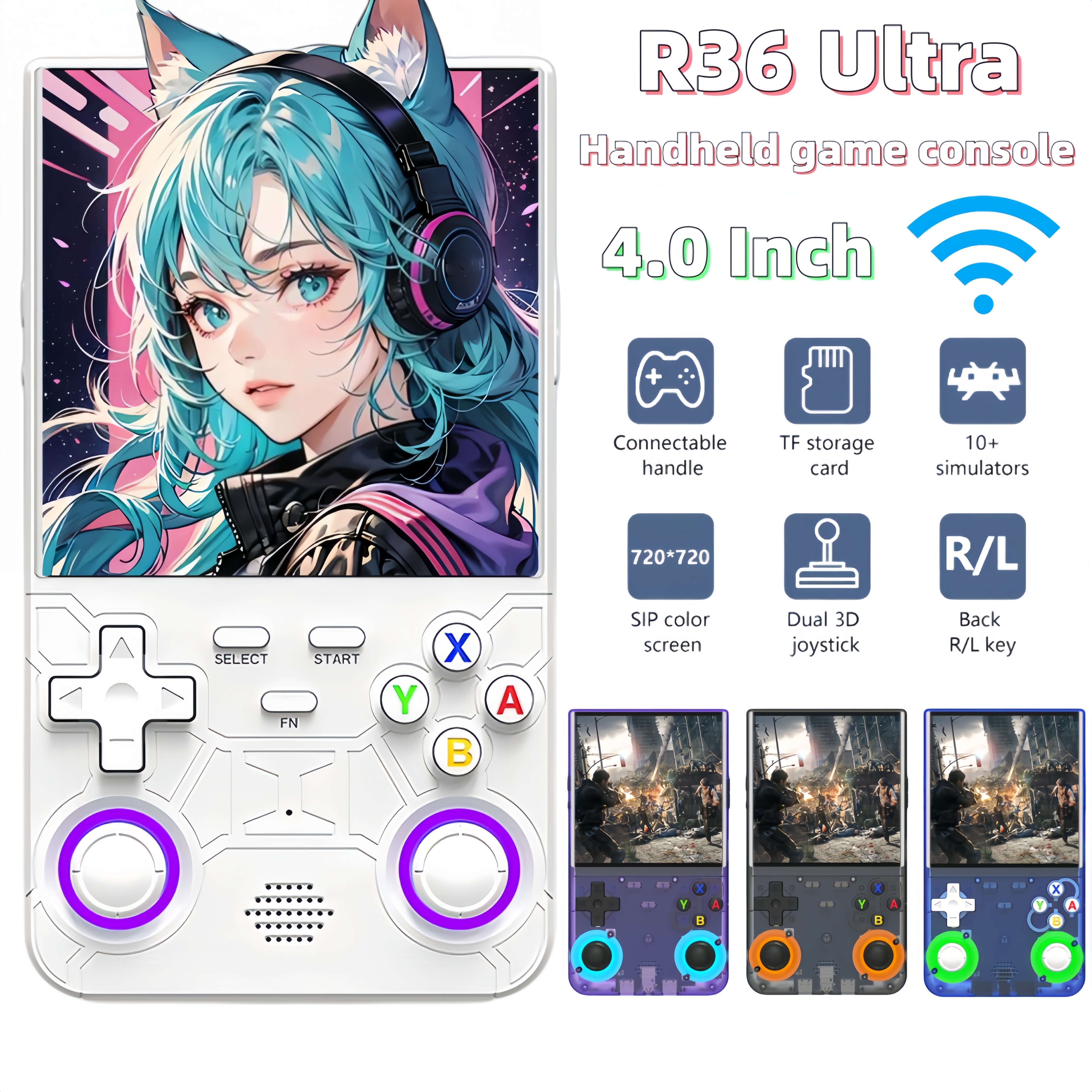 Gaming Console R36 Ultra - R36S R36 Ultra Handheld Retro Video