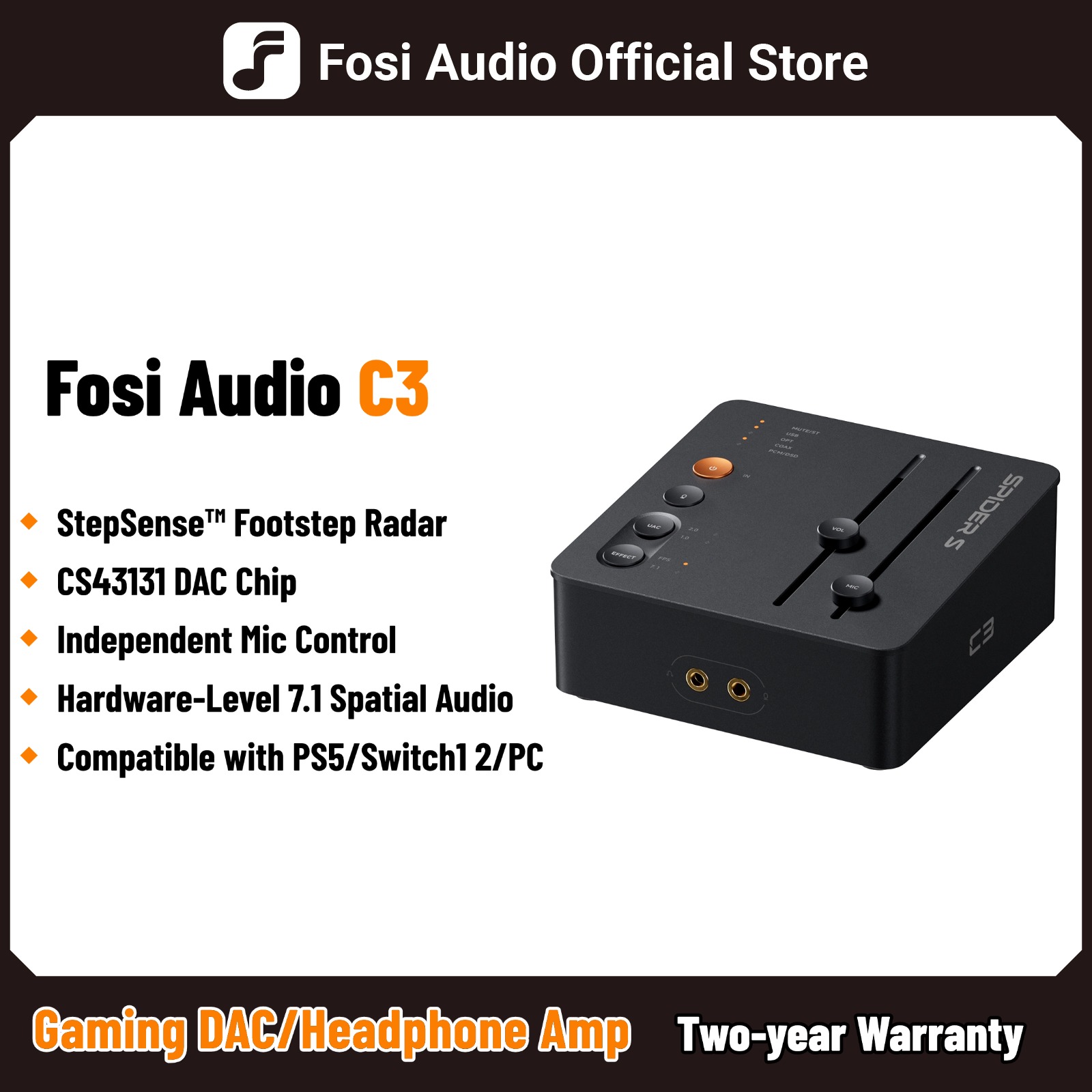 Gaming Console Mini - Fosi Audio C3 External Gaming Sound