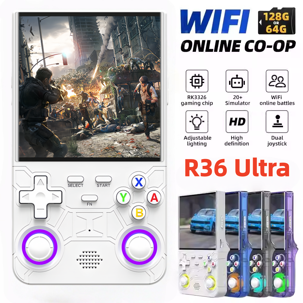 Gaming Console R36 Ultra - Retro R36 Ultra Handheld Video Game