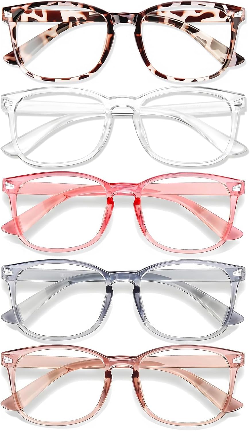 Gaming Glasses Uv - 5-Pack Blue Light Blocking Glasses for
