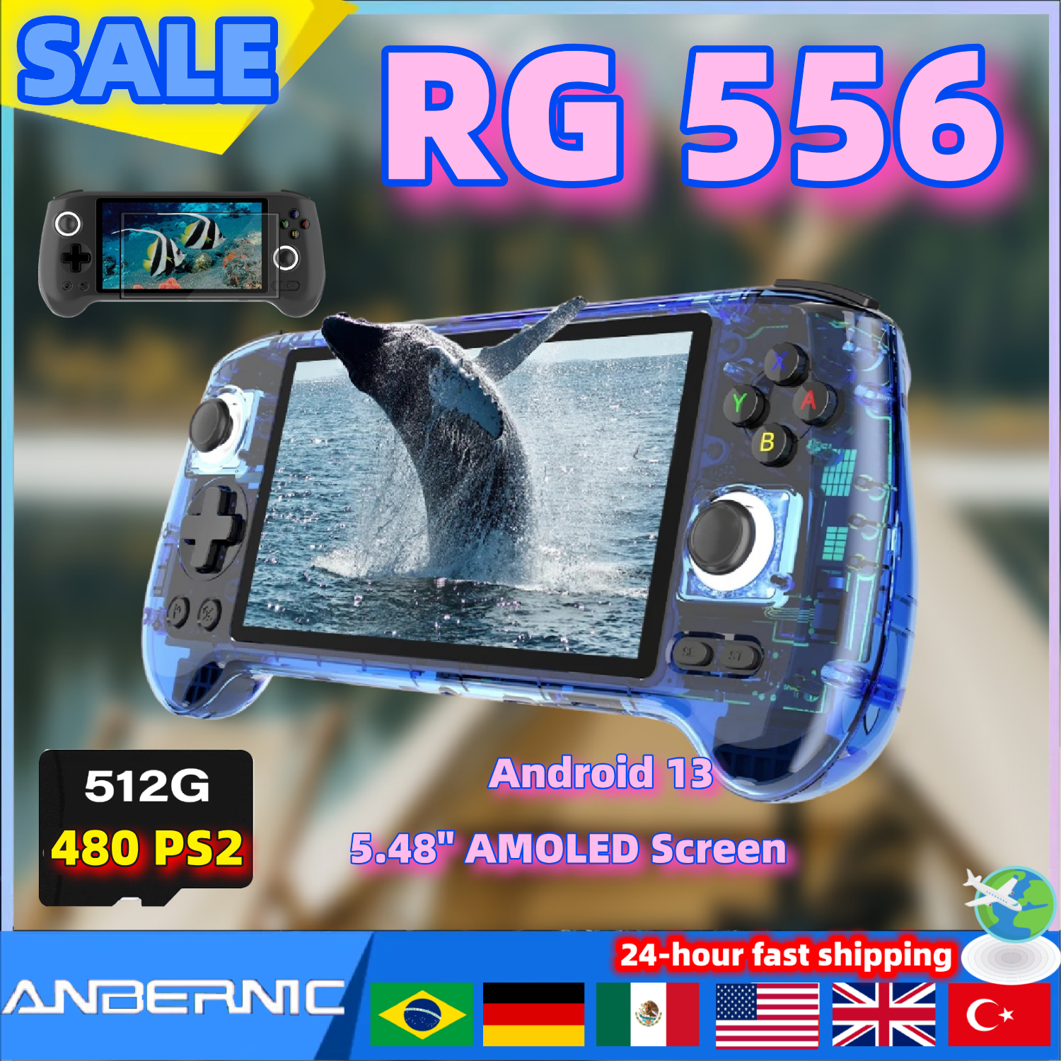 ANBERNIC RG556 Retro Video Gam – обзор и цена Gaming Console Handheld Android