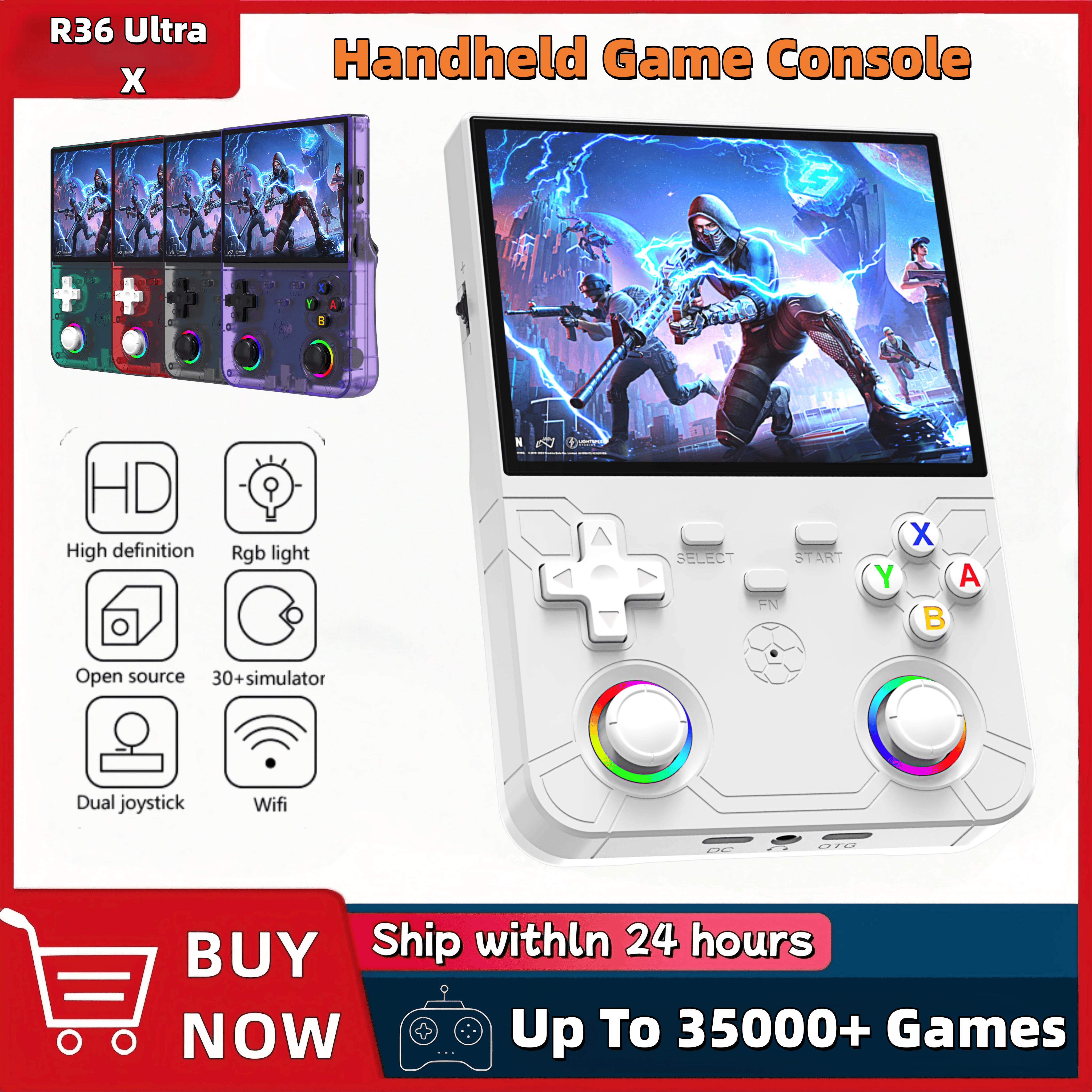 R36 Ultra X Handheld Game Play – обзор и цена Gaming Console R36 Ultra
