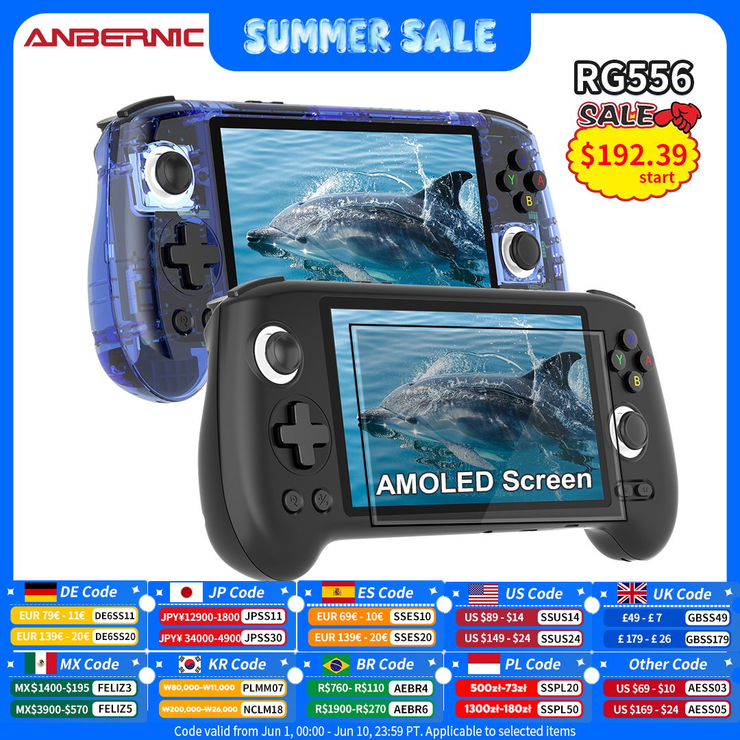 Anbernic RG556 Handheld Game C – обзор и цена Gaming Console Handheld Android