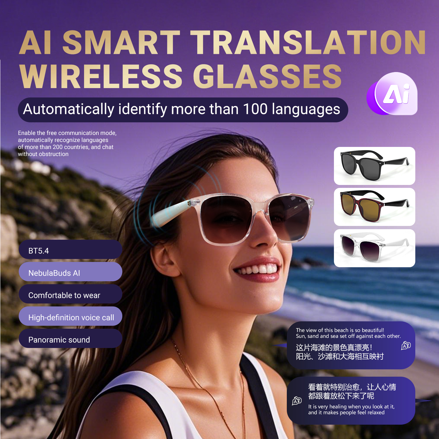 LIGE AI Smart Glasses Women Me – обзор и цена Gaming Glasses Uv