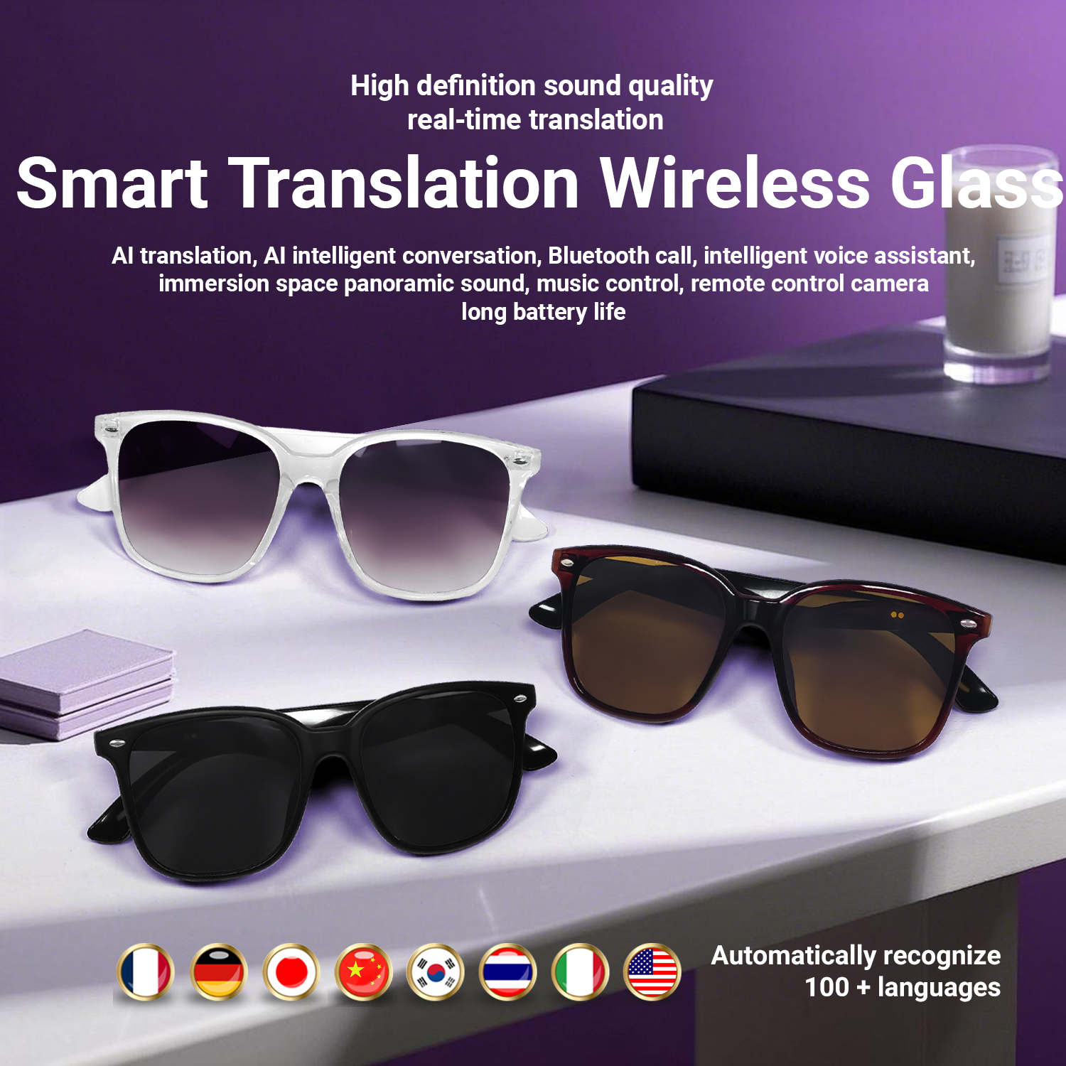 LIGE AI Smart Glasses Women Me – обзор и цена Gaming Glasses Uv