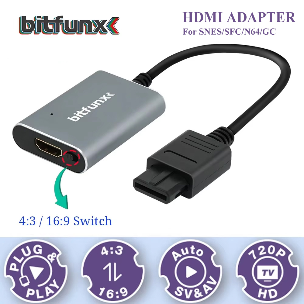 Bitfunx 720P Svideo / AV To HD – обзор и цена Gaming Console Mini