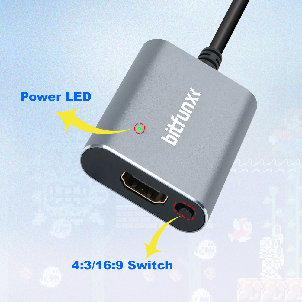Bitfunx 720P Svideo / AV To HD – обзор и цена Gaming Console Mini