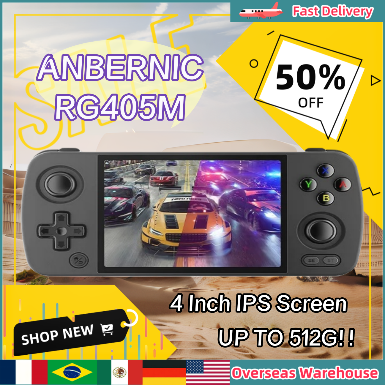 ANBERNIC RG405M Portable Retro – обзор и цена Gaming Console Handheld Android