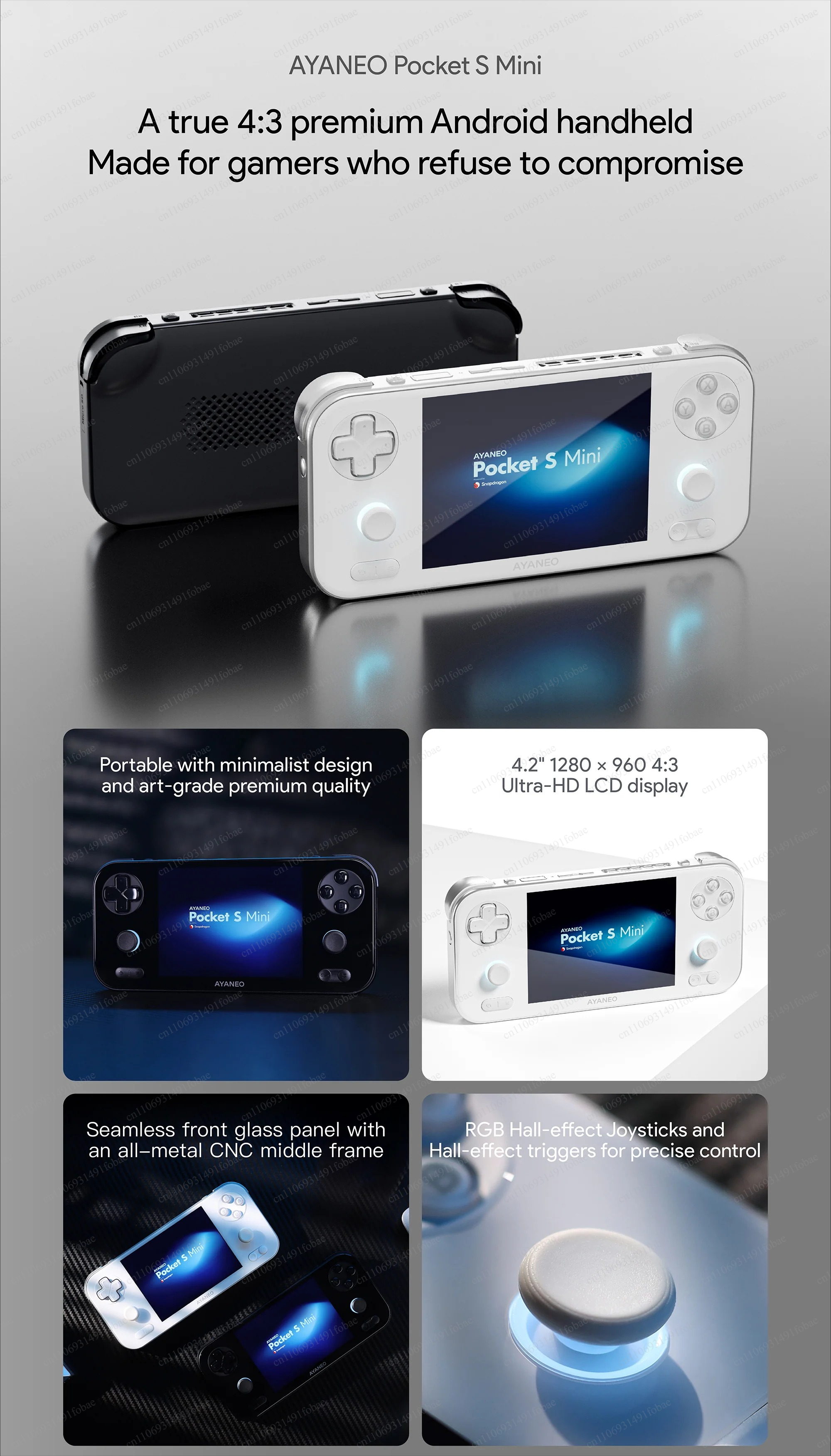 AYANEO Pocket S Mini Retro Han – обзор и цена Gaming Console Handheld Android