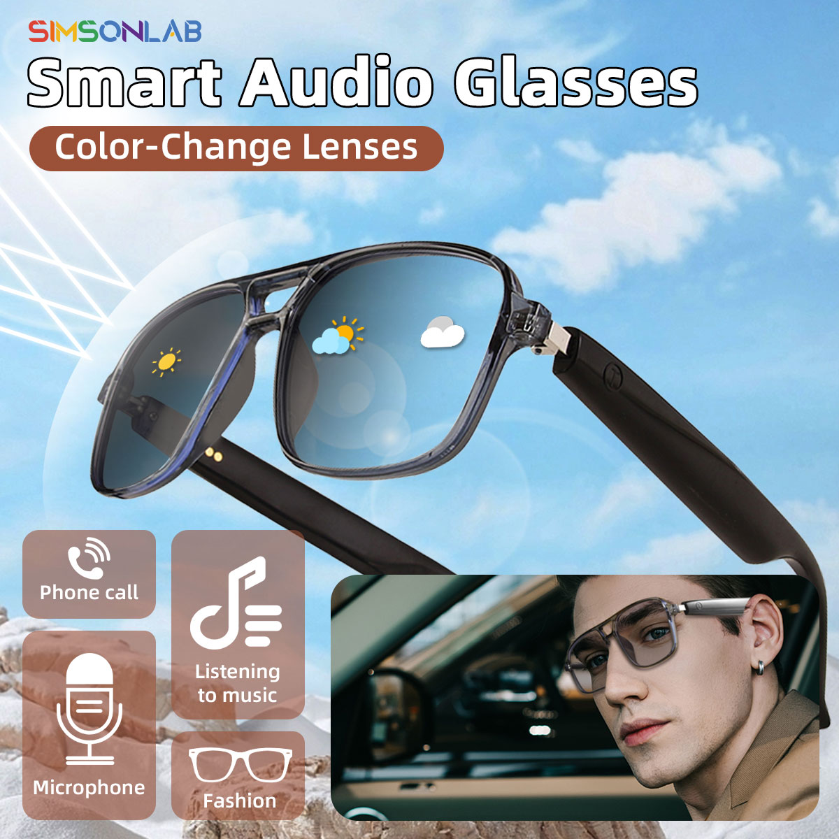 2025 NEW Smart Glasses Ai Voic – обзор и цена Gaming Glasses Uv
