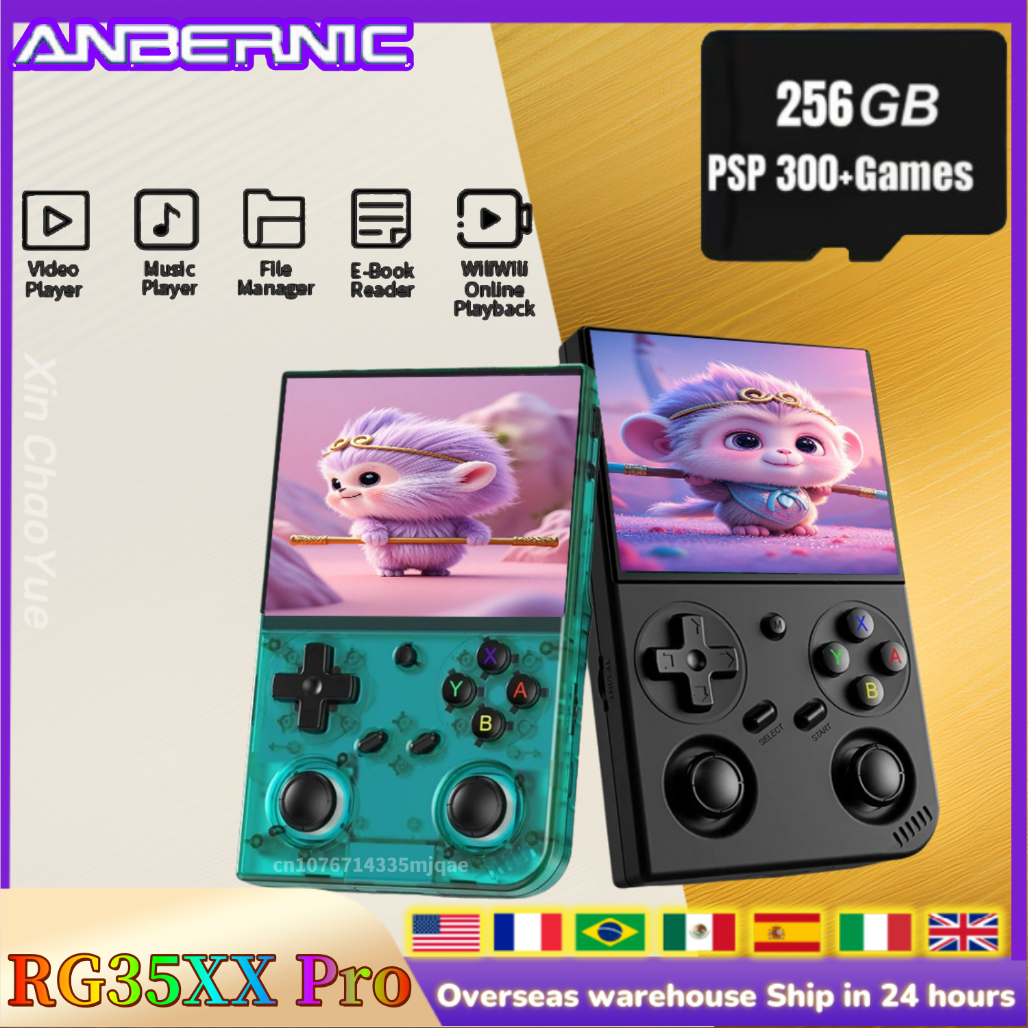 Anbernic RG35XX PRO RG 35XXPRO – обзор и цена Gaming Console R36 Ultra