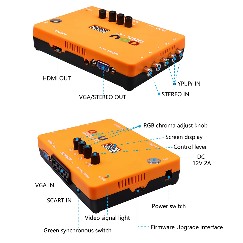 ODV-GBS-C Component/VGA/Scart  – обзор и цена Gaming Console Mini