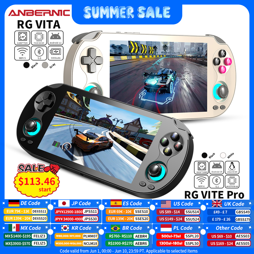 ANBERNIC RG VITA / RG VITA Pro – обзор и цена Gaming Console Handheld Android