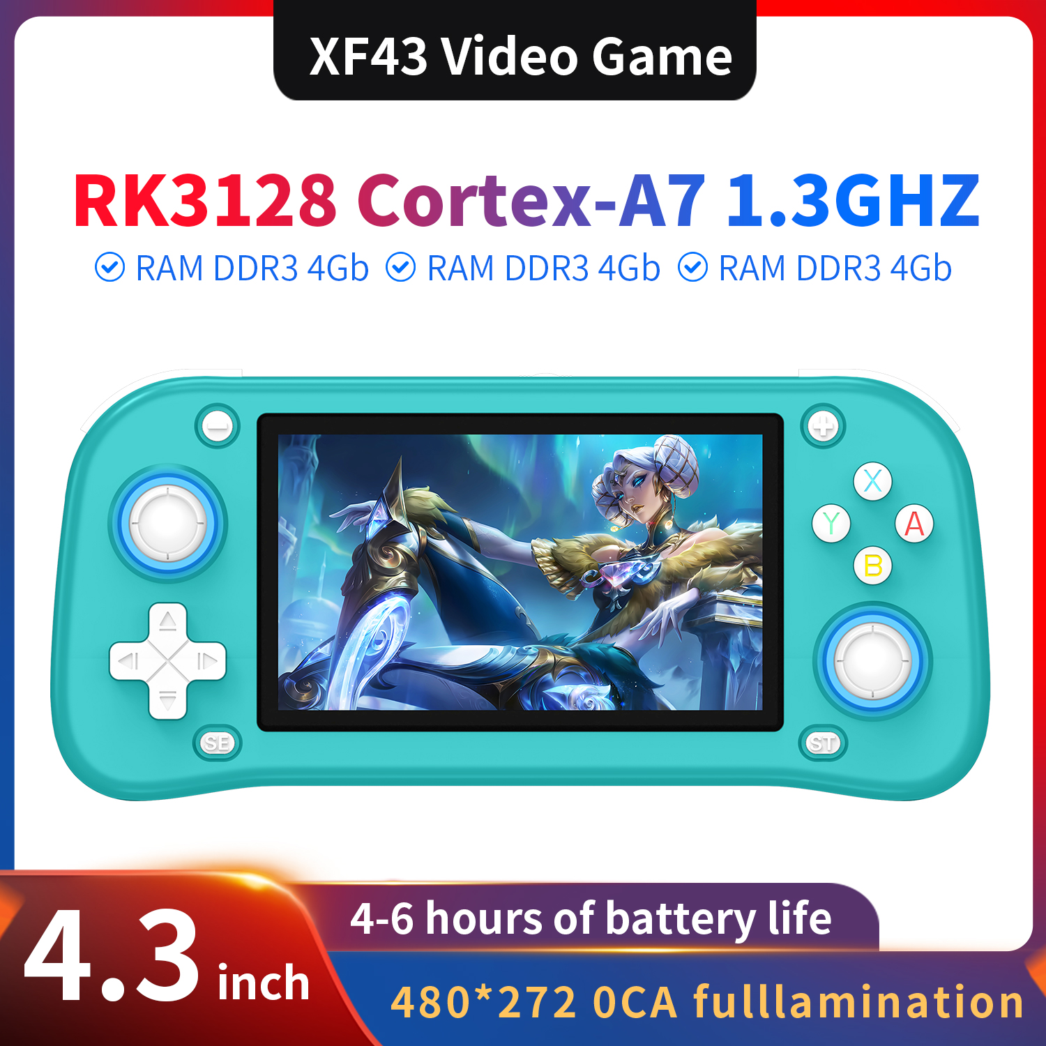 AISLPC XF43 4.3 inch Retro Han – обзор и цена Gaming Console 6 Year Old