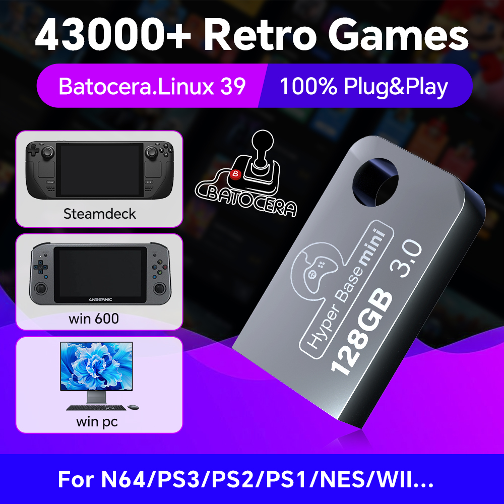 Batocera 128G USB Flash Drive  – обзор и цена Gaming Console Mini